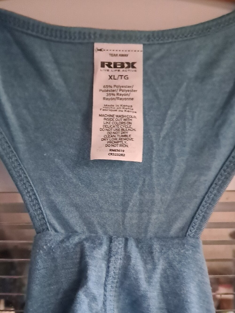 RBX Light Blue Racerback Tank - Picture 2 of 5